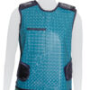 Mannequin wearing Ergo-Fit Plus lead apron vest with velcro straps at front