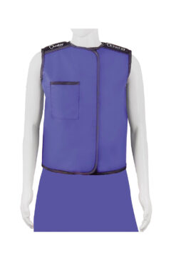 Blue Tailor-Fit Lead Apron Vest with Velcro