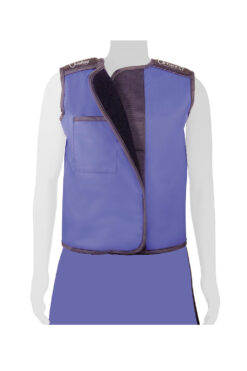 Blue Tailor-Fit Lead Apron Vest with Velcro