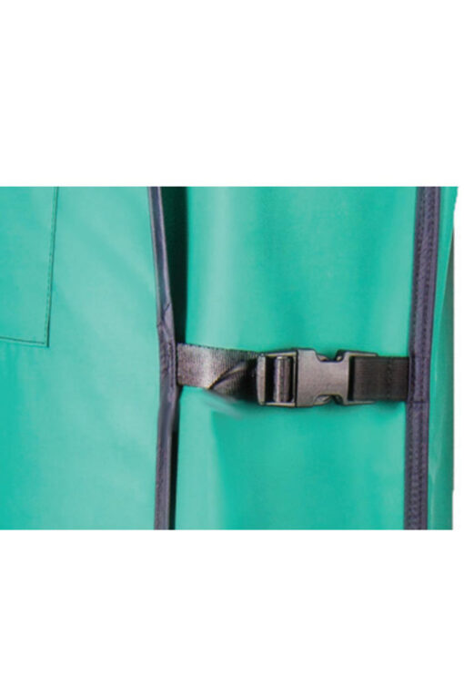 clip on green coat wraparound lead apron