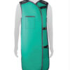 Green coat wraparound lead apron with clips