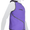 Mannequin wearing the classic lead apron vest in purple.