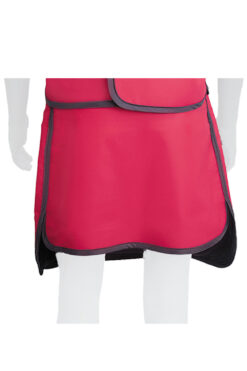 rear view of pink skirt lead apron for x-ray protection