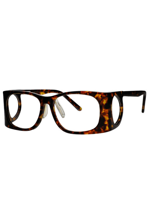 53 Wrap Lead Glasses in Tortoise Shell angle view