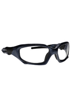 Curves lead glasses in black side view