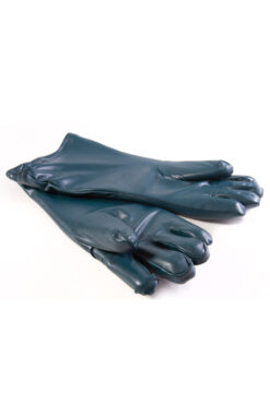 navy blue lead gloves