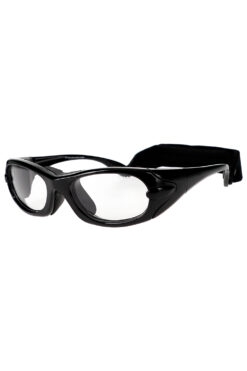 max+ Lead Glasses in black side angle view