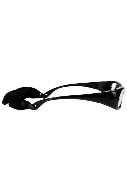 max+ Lead Glasses in black side view