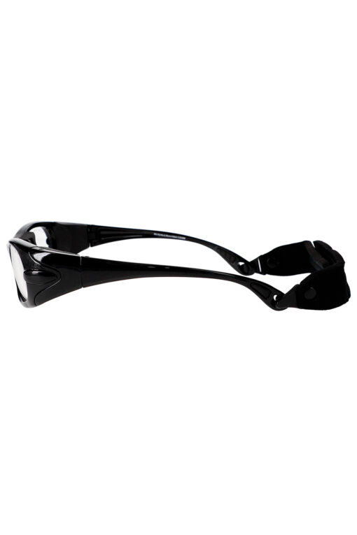 max+ Lead Glasses in black side view