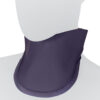 Mannequin wearing thyroid shield for x-ray protection