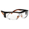 Flex 63 Lead glasses in orange side angle