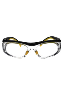 Flex 63 Lead glasses in yellow - front view