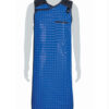 Mannequin wearing Full Wrap Lead Apron in Blue - front view