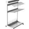 Mobile Double Hanger for 10 Lead Aprons