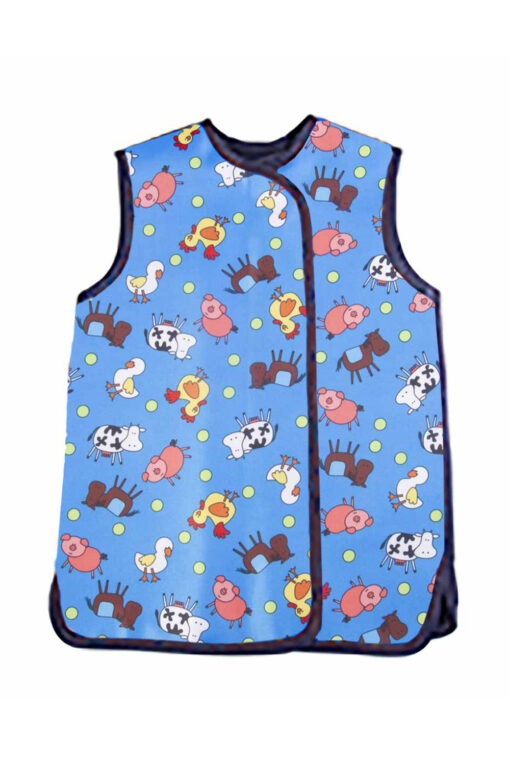 paediatric coat lead apron with animal print