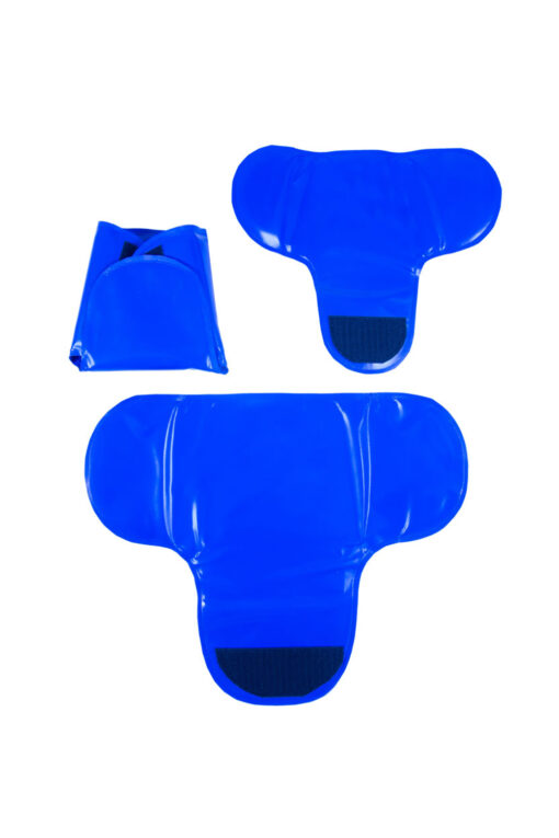 three gonad shields for children in blue