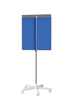 portable shield in blue with star base