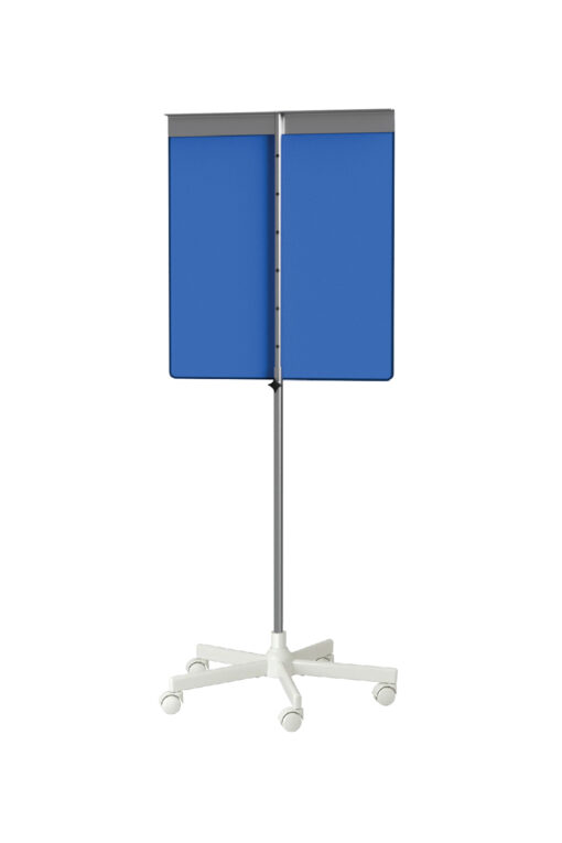 portable shield in blue with star base