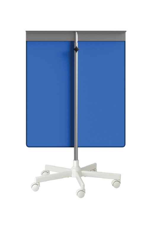 portable shield in blue with star base