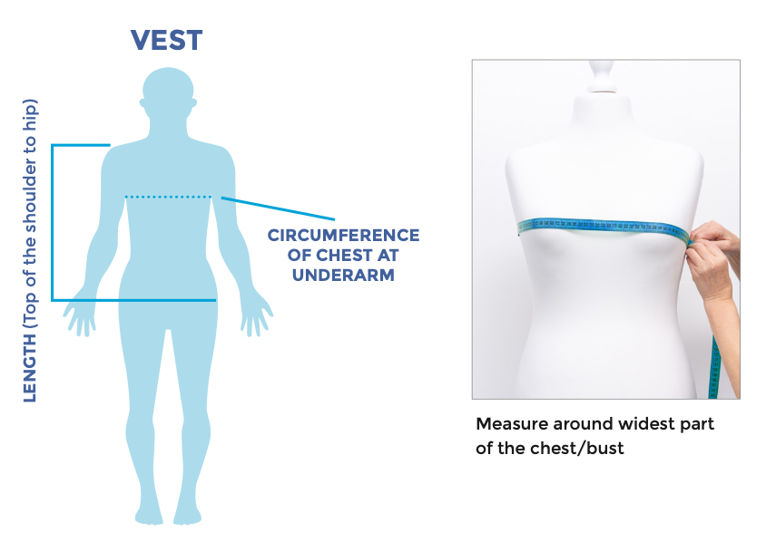 Vest Measurement on Dummy