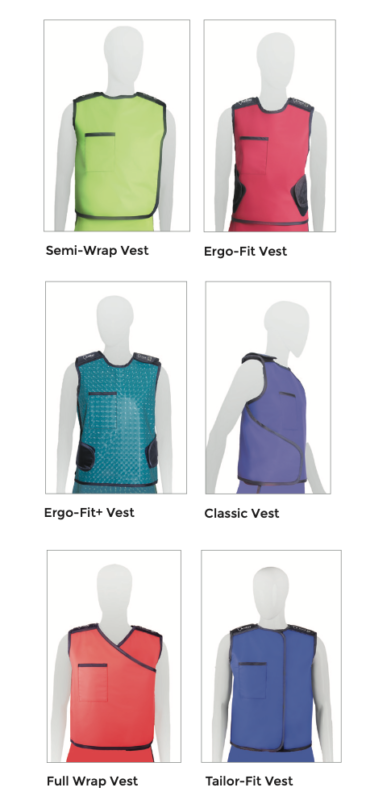 lead apron styles from Amray Medical