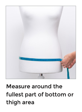 Hip Measurement shown on dummy