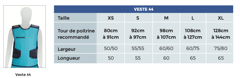 Mensurations veste 44